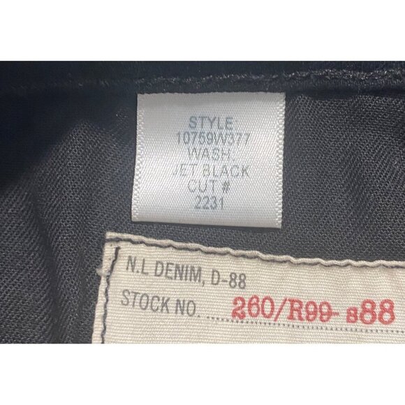 Nili Lotan High Rise Vianca flare Jeans Jet Black raw hem Size 26 - Picture 9 of 12